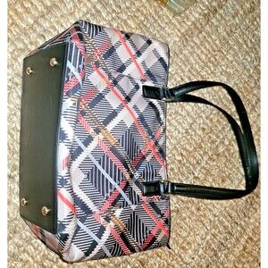 VERA BRADLEY Ella Tote Classic Sophia Plaid Leather Trim NWOT $168 Retail *Nice!